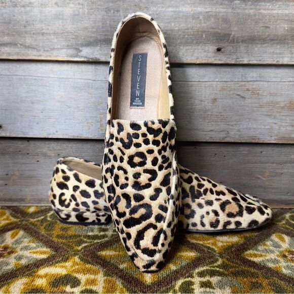 Steve‎ Madden Hailey Cheetah Fur Flats - Picture 3 of 9